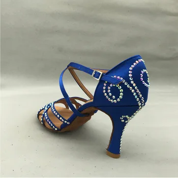 Profesional de la mujer latina, zapatos de baile de la salsa, salón de baile zapatos de baile zapatos de tango 6228SB-de diamante de imitación zapatos de tacón alto