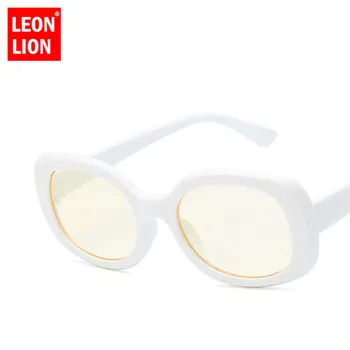 LeonLion 2021 Simples Gafas de sol de las Mujeres de la Aleación de la Vendimia Espejo Gafas de Dama Retro de Metal Gafas de Sol Lunette De Soleil Femme UV400