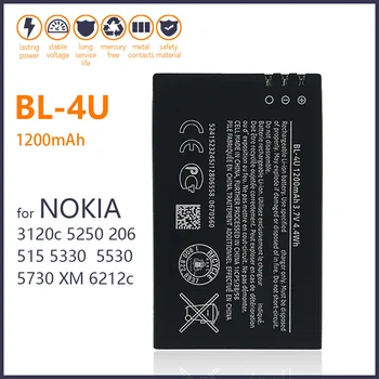 Nuevo 1200mAh Batería BL-4U Para Nokia 3120c 5250 206 515 5330 5530XM 5730 XpressMusic 6212c Teléfono Inteligente de Alta Calidad de la Batería