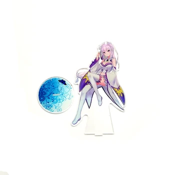 Volver a Cero a Partir de la Vida en Otro Mundo Emilia de acrílico del soporte de la figura modelo de soporte para placa de topper de la torta de anime Hajimeru Isekai