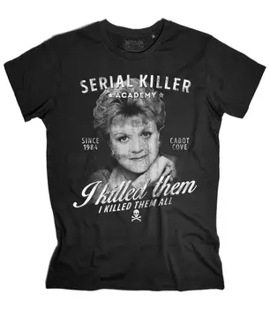 Mens T-Shirt Jessica Fletcher Escribió Murder, She Wrote Camiseta Asesino - Mostrar El Título Original