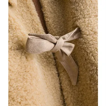 BARESKIY damas de cachemira abrigo de punto abrigo solapa de manga larga suéter de color sólido delgado capa gruesa de corea caliente nuevo abrigo de cachemira