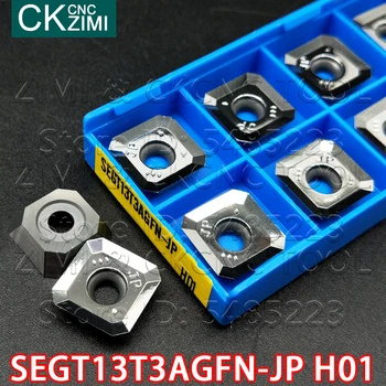 SEGT13T3AGFN-JP H01 la cuchilla de carburo del CNC de Aluminio de insertos para torno de herramientas de hoja de mecanizado de madera herramientas de torneado SEGT de Cobre de aluminio