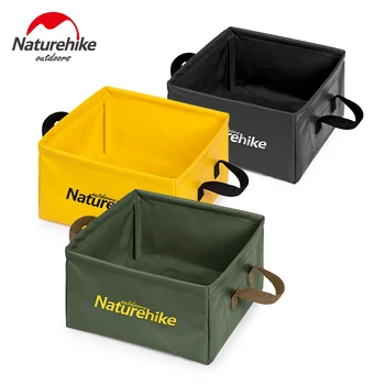 Naturehike Plegable Cubo Impermeable Bucket Bolsa De Almacenamiento Al Aire Libre Plegable Cuadrada Cubo De Viaje Portátil De Almacenamiento Cubo