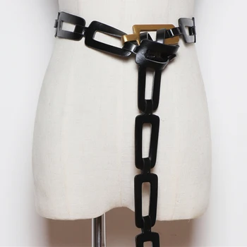 2020 Diseñador correas de las mujeres de alta calidad de cuero de la PU ajustable largo vestido de la correa de la cintura de la moda de lujo de la marca ceinture femme cintura