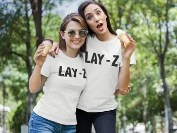 Lay Z Divertido Tumblr T-shirt Perezoso de Algodón de la Moda de Regalo de Navidad de los años 90 las mujeres la frase de moda de verano vintage cita tees grunge tops