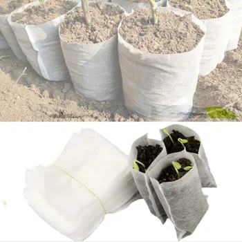 Biodegradable, de Semillas de Vivero Bolsas de No tejido de la Siembra de la Bolsa de la Maceta Vegetal Trasplante de Cría Bote Jardín de la Siembra de la Planta de la Bolsa de