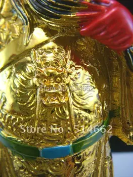 El Feng Shui Protectora De Oro Tutor Kwan Kung Estatua C1035