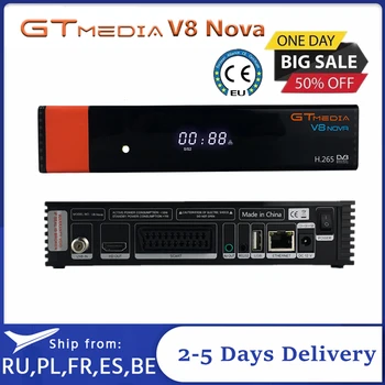 DVB-S2 Gtmedia V8X TV vía Satélite Decodificador Actualizado Gtmedia Nova V8 V9 Super Full HD 1080P H. 265 Construido en wi-fi no hay ninguna APLICACIÓN incluido