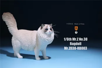 El señor Z MRZ038 En Stock 1/6 Figura de la Escena Accesorios Ragdoll Simulación de los Animales de la Estatua de Gato del animal doméstico Modelo de 12