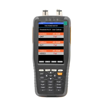 Óptica PON Medidor de Potencia Cable de Fibra Instrumento de evaluación con Pass Fail Función 1310 1490 1550nm En el control de Servicios