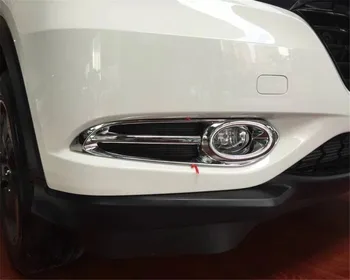 Para Honda HRV HR-V Vezel 2016 2017 2018 Coche Estilo ABS Cromada Delantera del Coche de la Niebla Cubierta de la Luz del Recorte de Foglight Protector de Bisel