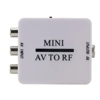 Mini HD Vídeo Convertidor AV RF Adaptador de Vídeo de Apoyo RFAV A RF Escarificador