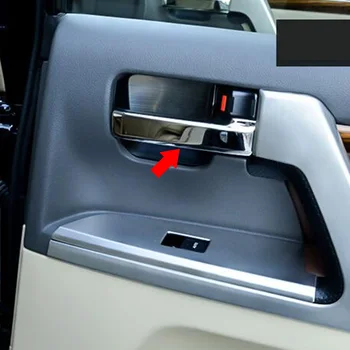 Para Toyota Land Cruiser 200 accesorios 2013 2016 ABS Cromo en el Interior de la manija de la puerta protector de la Cubierta de Recorte coche estilo 4Pcs