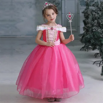 Elegante Vestido De Las Niñas De La Princesa Traje De Cumpleaños De La Princesa De Halloween De Disfraces Vestido De Princesa Vestido De Navidad