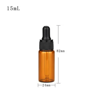 20pcs/lot 5ml 10ml 15ml 20ml Vacío Esstenial Contenedor Botella de Perfume de Cristal de Maquillaje Portátil Aromaterapia Aceite Con Gotero de Vidrio
