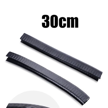Caucho de silicona Cubierta de la Guardia Tiras Negro Universal Longboard Partes 1 par