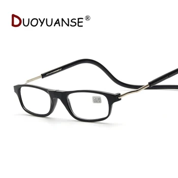 DUOYUANSE de la Moda de gafas de lectura de los hombres/de las mujeres anti-fatiga imán plegable conveniente ultra-luz de la hipermetropía gafas para los ancianos