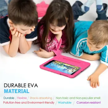 Para Samsung Galaxy Tab UN 8.0 SM-T380 T385 2017 Caso de los Niños de EVA resistente a los Golpes Proteger la Tableta de la Cubierta de la Manija de Soporte de Caso Para los Niños