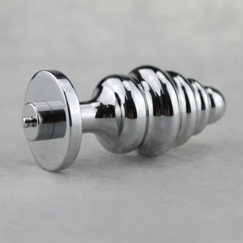 8.8*3.5 cm de Pulso Hilo Butt Plug Choque Eléctrico de acero Inoxidable Metal Plug Anal Juguetes Sexuales