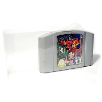 20pcs Claro Transparente Cartucho Protector para Nintendo N64 Tarjeta de Juego de Plástico PET Caso de las Cajas de