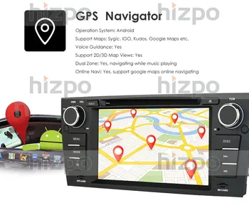 Una DIN Android De 10 Coches de Navegación GPS Para BMW Serie 3 E90/E91/E92/E93 multimedia de la Radio del Coche de Bluetooth de Vídeo Auto Stereo Radio 4G