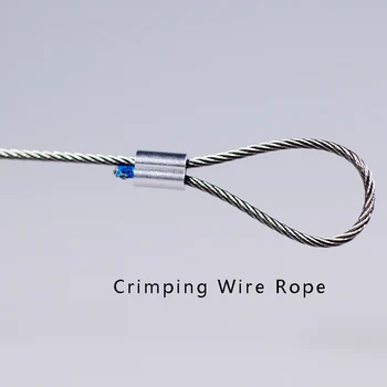 50M 304 de acero inoxidable alambre de cuerda de alambre de cable más suave de pesca de elevación por cable 7X7 Estructura de 1.2 mm de diámetro