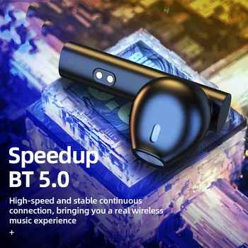 HOCO TWS Auriculares Inalámbricos Bluetooth 5.0 Inteligente de Control Táctil Inalámbrico TWS Auriculares Estéreo 3D Deporte Auricular para el iphone 12