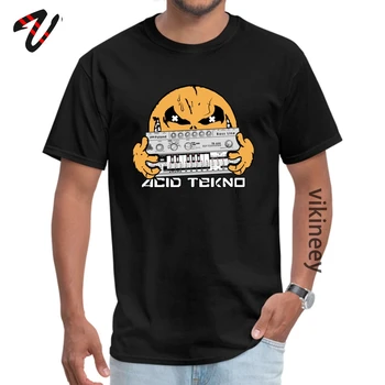 Hacker Hombres Camisetas ácido tekno Casual Camisetas de Todo el Algodón de Ramen de Manga de Diseño de Camisetas de Cuello de Tripulación Masculina Envío Gratis