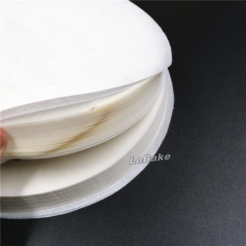 (400pcs/pack) Nueva de 3,5 pulgadas ronda de vapor de petróleo de papel resistente a la grasa vaporera de bambú de la capa de hamburguesa de sushi baozi mantel de cocina