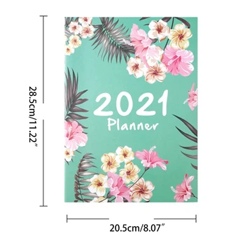 2021 Agenda Planificador Organizador Cuaderno A4 Diario Diario Mensual Planificador De La Escuela
