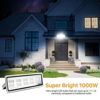 1000W al aire libre del LED prenda Impermeable IP65 Proyector de la CA 220V de 1872 X SMD2835 Led al aire libre de la Lámpara de las Luces del Jardín con Iluminación Nocturna