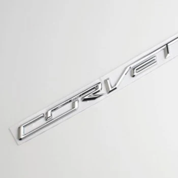 Plata o Negro de Alta calidad del Metal Es para CORVETTE Letra del Coche Etiqueta Maletero del Coche etiqueta Engomada de la Decoración del Cuerpo Adecuado para Chevrolet
