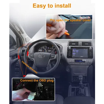 Auto Accesorios Electrónicos Head Up Display HUD Para Toyota RAV4/Corolla/Corona de Conducción Segura de la Pantalla de Sistema de Alarma