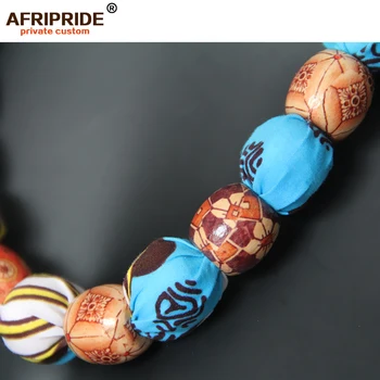 2019 estampados Africanos Collar de la Boda de Perlas de Resina de la Joyería de la Moda de Ankara Tela Gargantilla para las Mujeres AFRIPRIDE A1928005