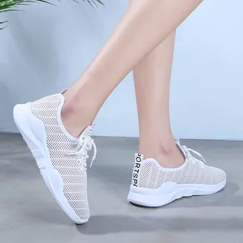 De las mujeres Casual de Damas Anti-Slip Deporte Caminar Zapatillas Running Suave Transpirable Zapatos al aire libre de los deportes de Invierno zapatos planos кросовки