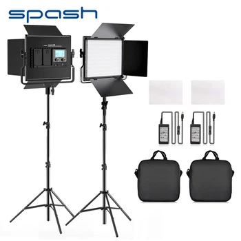 Spash L4500K 2 en 1 LED Luz de Vídeo Portátil Fotografía Iluminación Bi-color de 3200K-5600K Foto de la Lámpara de la Luz de Youtube Estudio de Rodaje