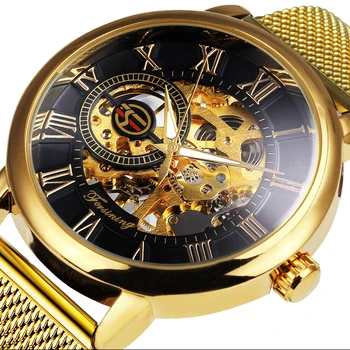 FORSINING Esqueleto Reloj de las Mujeres Casual Relojes de las Mujeres de Lujo de la Marca Superior Mecánico reloj de Pulsera de Moda Reloj de Caja zegarek damski