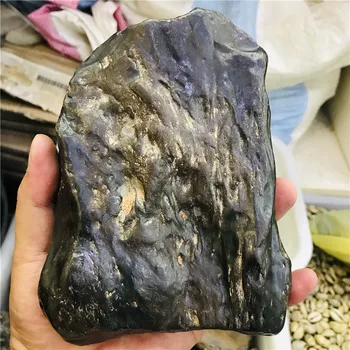 300-1200g naturel fer siliciuro de météorites roche pierres brutos minéraux Colección de spécimens météorite decoración à la maison de la cade
