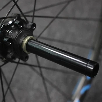 Cubo de la rueda 15 mm A 12 mm & 12 mm A 9 mm Adaptador de la Bicicleta a Través del Eje del Concentrador de Liberación Rápida Bicicleta de la Rueda Delantera del Adaptador