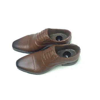 1:6 de la escala de los hombres del hombre macho muchacho brown zapatos de cuero botas de los modelos de ajuste para 12