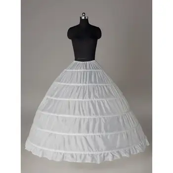 Anagua 2021 vestido de Novia de deslizamiento de la boda vestido de 6 hilos de la maleta de tamaño más maletas ultralarge de hojaldre falda de maletas