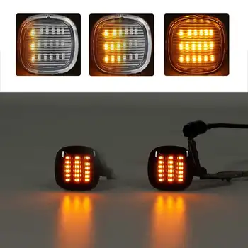 2pcs Fluye LED Luces Laterales Dinámicos Lado Repetidor de 12V Lámpara de Señal de Giro Luz de la Lámpara del Panel para AUDI A3 A4 A8 para Octavia