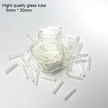 Vidrio de Fermentación Tubo de Duchenne Pequeño Catéter de 5 mm* 30 mm Dehan del túbulo Biológica del material de Laboratorio de Vidrio Tubo de 200pcs/lote