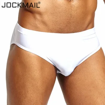 JOCKMAIL 4Pcs/lote de Hielo de seda, ropa interior masculina sólido pantalones cortos sexy masculina calzoncillos bikini Transparente gay de la ropa interior para hombre calzoncillos slip