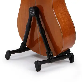 Portátil Planta de Aluminio Soporte de Guitarra Ajustable Plegable Stand Titular para la Eléctrica Folklórica de Guitarras Acústicas, Bajos Ukeleles Violín