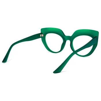 Zeelool Chic Gruesas Gafas Ojo de Gato para las Mujeres con la No-prescripción de Lentes Claras Depp OP01884