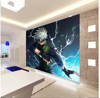 Personalizado papel DE parede, moderno 3D mural para la habitación de los niños de TV sofá telón de fondo fondo de pantalla mural de Naruto Kakashi
