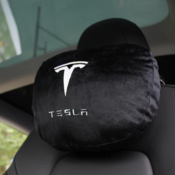 Almohada Asiento de Atrás de los Accesorios del Coche del Reposacabezas de Coche Cojín de respaldo de Cuello de Reposacabezas para el Tesla Model 3 S X