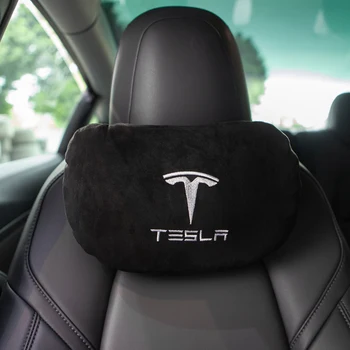 Almohada Asiento de Atrás de los Accesorios del Coche del Reposacabezas de Coche Cojín de respaldo de Cuello de Reposacabezas para el Tesla Model 3 S X